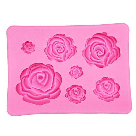 Silikonform for baking / sjokolade - Roser