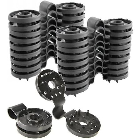 50 Anti-UV-behandlede festeklips, feste for visningsskjerm, for haglnett - eksterne nettfestere kroker