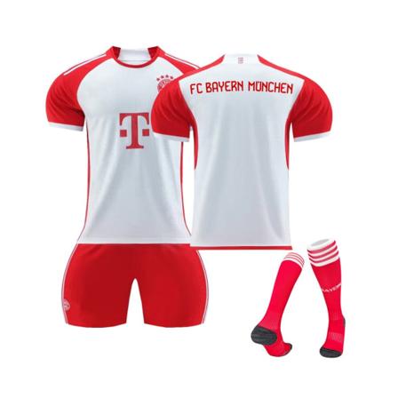 (2023/24 Bayern Hemmalag Fotbollströja Kit för barn Vuxna XXL(190-200CM)