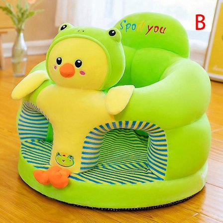 1 st Baby Learning Sitting Seat Sofa Cover Cartoon Case Plush Support Chair Toys