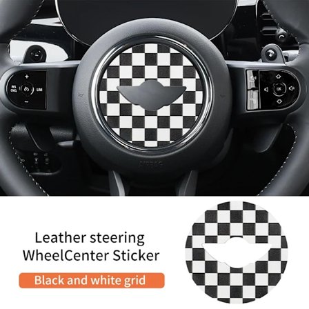 Bilrattklistremerke for Mini Cooper For F54 F55 F56 F57 F60 PU Lær Klistremerker Interiør Biltilbehør