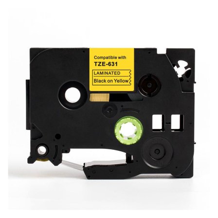 Tape 12mm TZe-631 Svart på Gul - Lyreco - Kontorsmaskiner - Märkmaskiner och tape - Tape - Brother TZ
