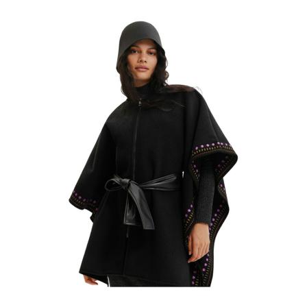 Desigual Capes Sort, Dame Poncho, Størrelse: ONE Size
