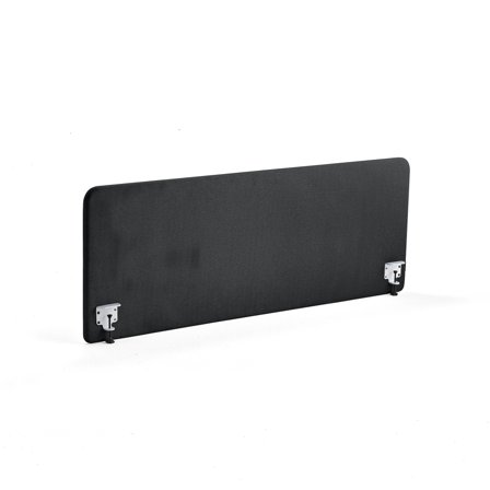 Tischteiler ZONE, inkl. weiße Beschläge, 1800 x 650 x 36 mm, Stoff Rivet, Anthrazit