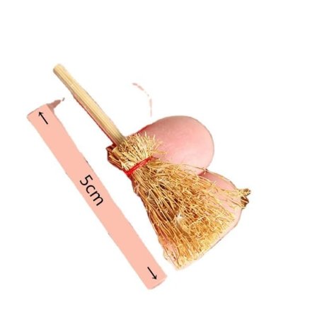 Mikro Miniatyr Møbler Liten Småskala Leketøy Dukkehus DIY Dekor Mini Naturlig Håndlaget Vev og Oppheng Mini kost