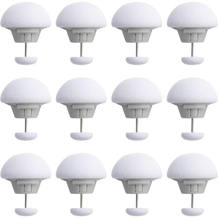 12 stk. hvide svampe dyneclips, skridsikre dyneclips til at holde dynen på plads, dyne