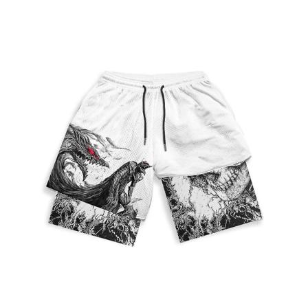 Anime Gym Shorts Herr Dam Berserk Manga 3d Print 2 In 1 Performance Shorts Träning Sommar Quick Dry Compressionshort Byxor 7 XL