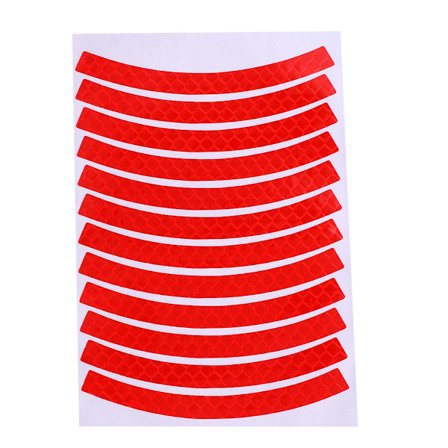 12 stk sykkelreflekser for barn, refleksklistermerker for sykkel, refleksbånd, selvlysende bildekksklistermerker, blå