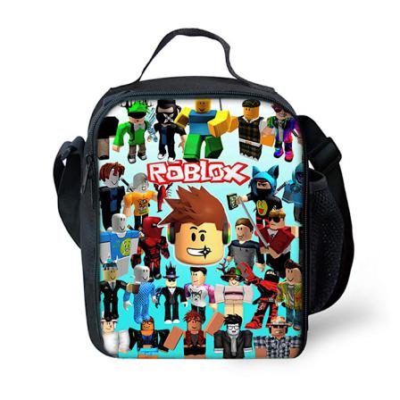 3d Roblox Student bag Lunsjpose Blyantpose 3stk/ Sett Ryggsekk Ta måltid ryggsekk Take meal backpack
