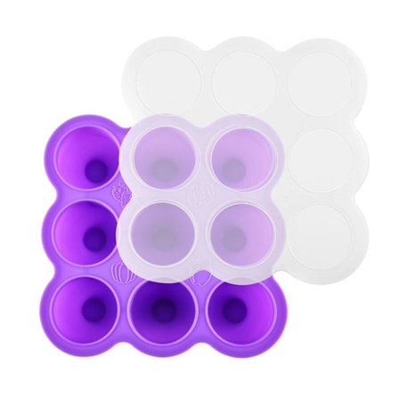 9-roms silikon baby matbrett med lokk brystmelk frysebeholder