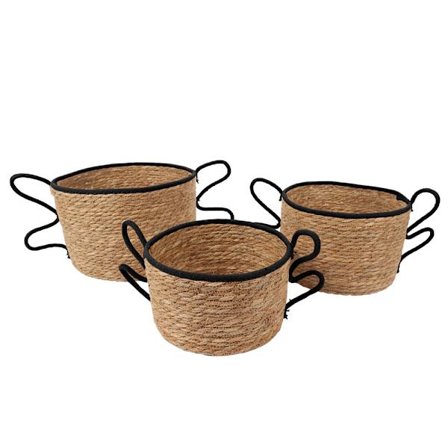Søgræskurvesæt – 3 dele, naturlig og sort
