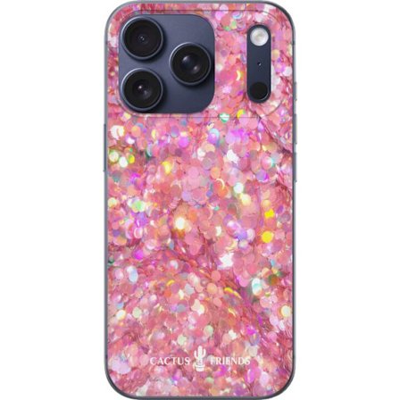 Kompatibel Mobilcover til Apple Apple iPhone 17 Pro Cactus and Friends – PinkGlitter