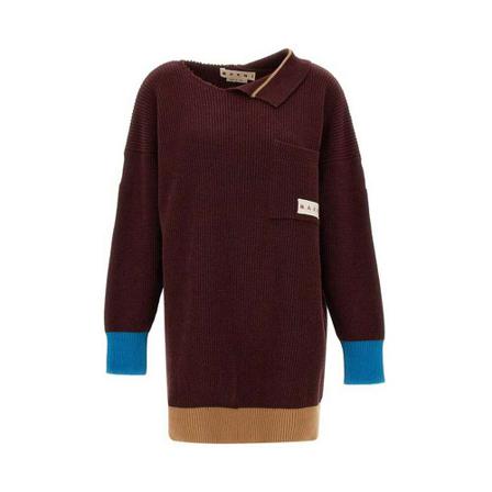 Marni Knitted Kjole Rød, Dame