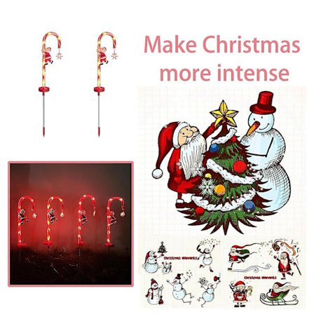 Solcelled Julegave Lys Dekorasjon Vanntett