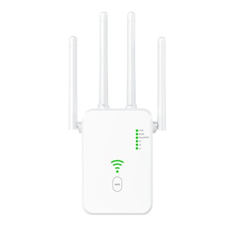 wifi-forlenger, trådløs wifi-signalforsterker 300 Mbps, internettforsterker (hvit)