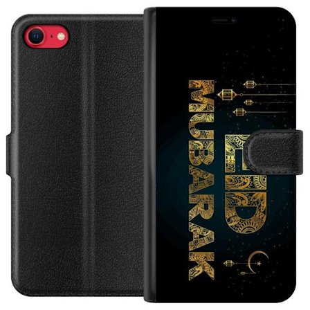 Yhteensopiva Lompakkokotelo Apple iPhone 7 Kultainen ramadan-aiheinen motiivi, jossa on koristeellista typografiaa, lyhtyjä, puolikuu ja tähtiä tum