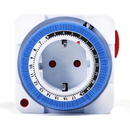 Pistorasia-ajastin, pistorasia-ajastin 24 tuntia 96 kytkentäsegmenttiä ohjelmoitava ajastinkytkin merkkivalolla 16A AC 230V