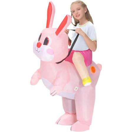 Halloween puhallettava puku Pääsiäispupu puhallettava puku ratsastus 3D-juhlaesityspuku