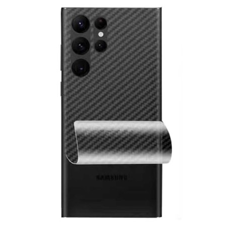 Galaxy S22 Ultra Skyddsfilm för Baksida Kolfiber Vinyl Skin