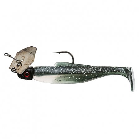 Z-man Diezel Chatterbait 1/4 Oz - Mulletron (Black Blade/Black Head)