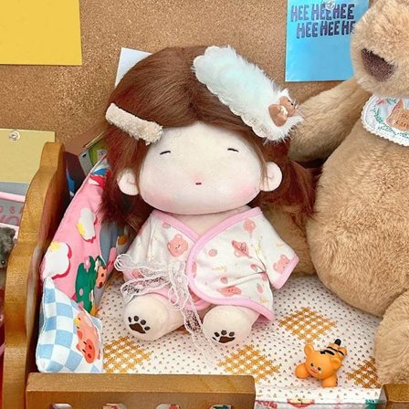 20cm Dukkeklær Bomull Pyjamas ROSA