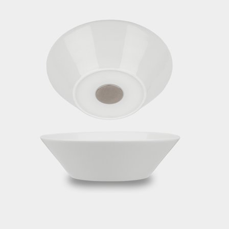 Magnetyczne miski porcelanowe Silwy Porcelain Magnetic Bowl, białe, Ø16 cm, 2-pak - Jachtowa