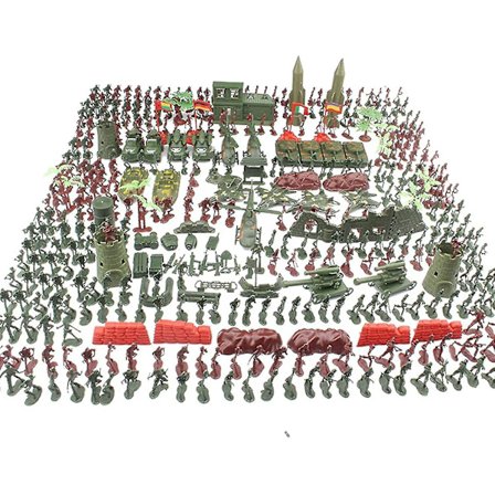 Leke sett med leketøyssoldater Army War Soldier Playset med tilbehør Army Men Soldiers Figures Army Soldier Toy Figures Set Mini Men Db