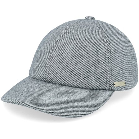 Seeberger - Grey unconstructed Czapka Z Daszkiem - Anthracite Dad Cap @ Hatstore