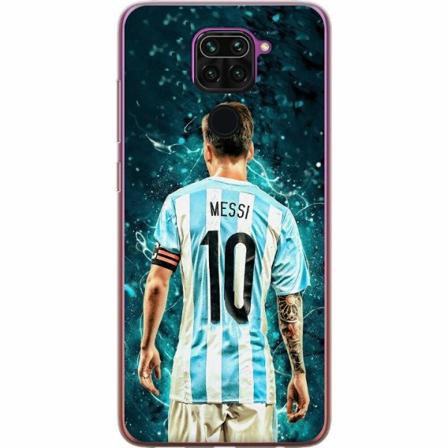 Xiaomi Redmi Note 9 Genomskinligt Skal Messi