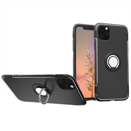 iPhone 11 Pro Max - Effektivt deksel med ringholder FLOVEME Svart