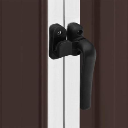 Vidaxl Trädgårdsskjul Brun 195x198x159 Cm Galvaniserat Stål Brun