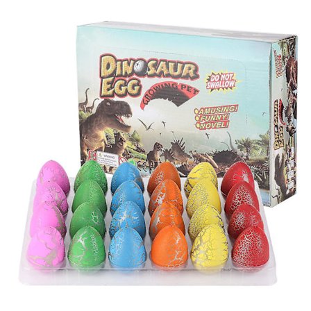 24 st Växande dinosaurieleksak påskdinosaurieägg växer i vatten Barnnyhetsleksak
