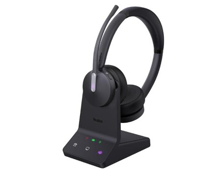 YEALINK Headset WH64 Dual+Stand - Lyreco - Kontorsmaskiner - Headset och telefoner - Headset - Trådlösa
