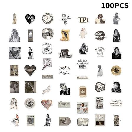 50/100 stk TTPD Taylor Swift Klistremerker Hot Singer Jenter Laptop Klistremerker Gave DIY 100PCS