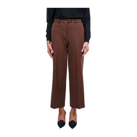 Pinko, Cropped Trousers Bruin, Dames, Maat:S