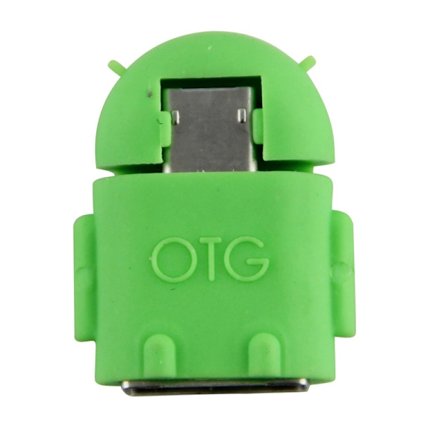 OTG Adapter - USB to MicroUSB Adapter On-The-Go - Grön