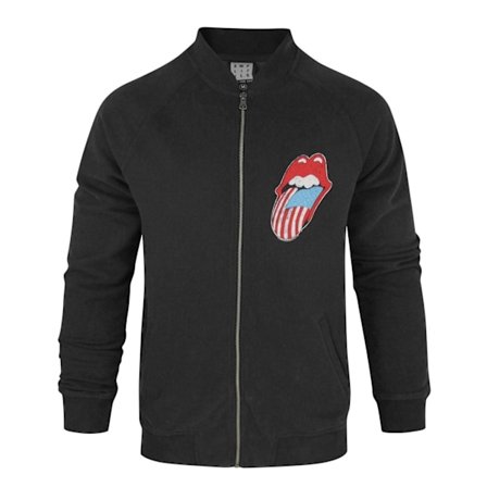 Amplified Mens The Rolling Stones Bomberjacka S Svart