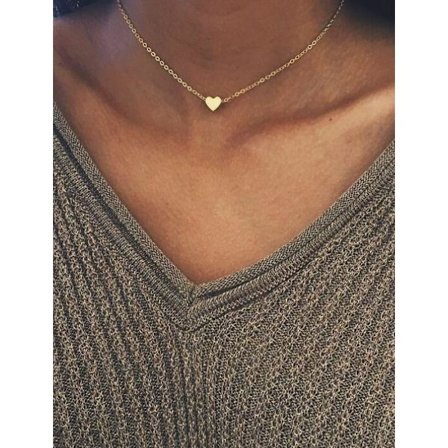 Halskæde med hjerteform til kvinder