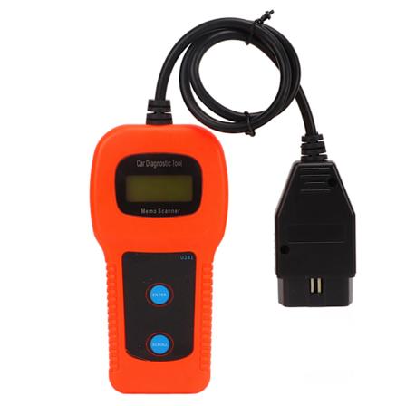 U281 OBD2-kodereader DTC-skanning Hurtig diagnostisk tilbakestilling Diagnostisk kontrollverktøy for bilkjøretøy
