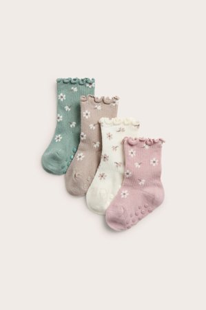 Kappahl | Ribbade strumpor 4-pack | Rosa