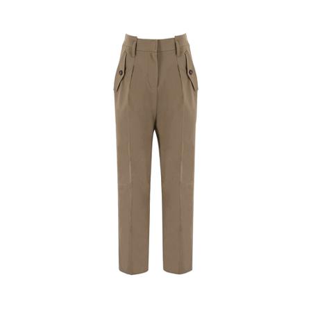 Brunello Cucinelli, Trousers Mb 053P8041_C8668 Bruin, Dames, Maat:M