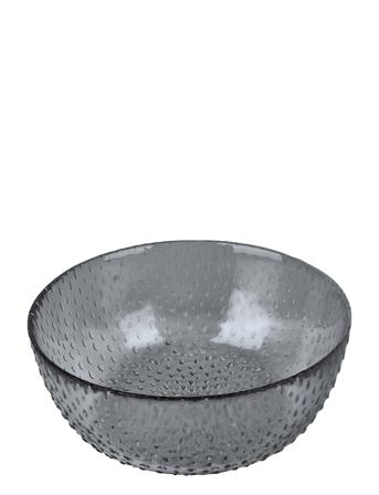 Raw Glass Beads Smoke - Bowl Home Tableware Bowls Serving Bowls Nude Aida