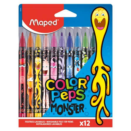 Colorpeps Monster Felt Tip Pens Pack of 12