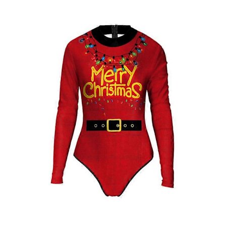 Dame Ett Stykke Badedrakter Morsomme Julebadedrakter Badetøy Monokini