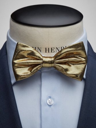 John Henric Men's Goldene Formelle Fliege Size Pre-tied