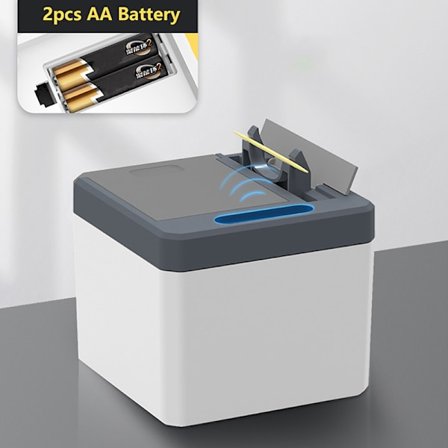 Automatisk Elektrisk Tandpetare Box Hållare Container Portable Grå