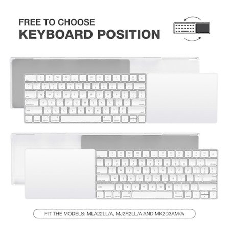 BESTAND Justerbart skrivebordsstativ til Apple Magic Trackpad 2/3/Magic Keyboard 2/3