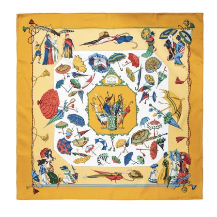 Hermès Vintage, Pre-owned Scarf Geel, Dames, Maat:ONE Size