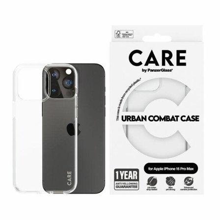 CARE by PanzerGlass Urban Combat-etui for iPhone 15 Pro Max - Klar