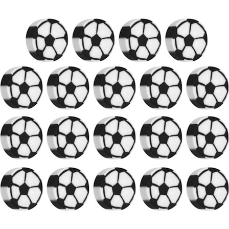 24 mini blyantsviskere, søde fodboldviskere mini fodboldviskere